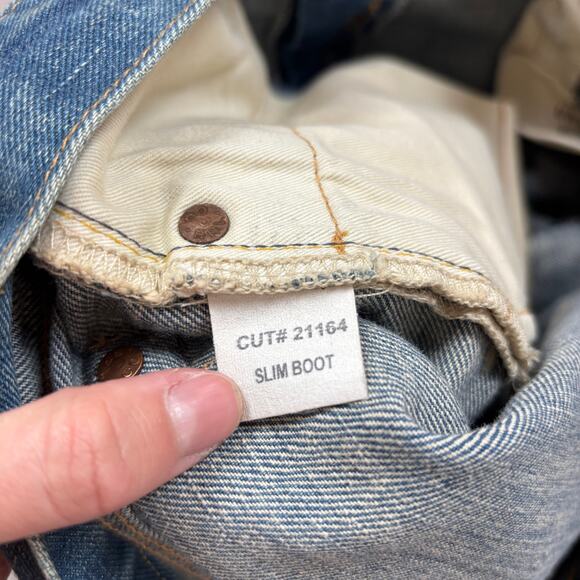 RRL Double RL Slim Boot Cut Repaired Selvedge Jeans 36x30 Japan - Picture 11 of 16